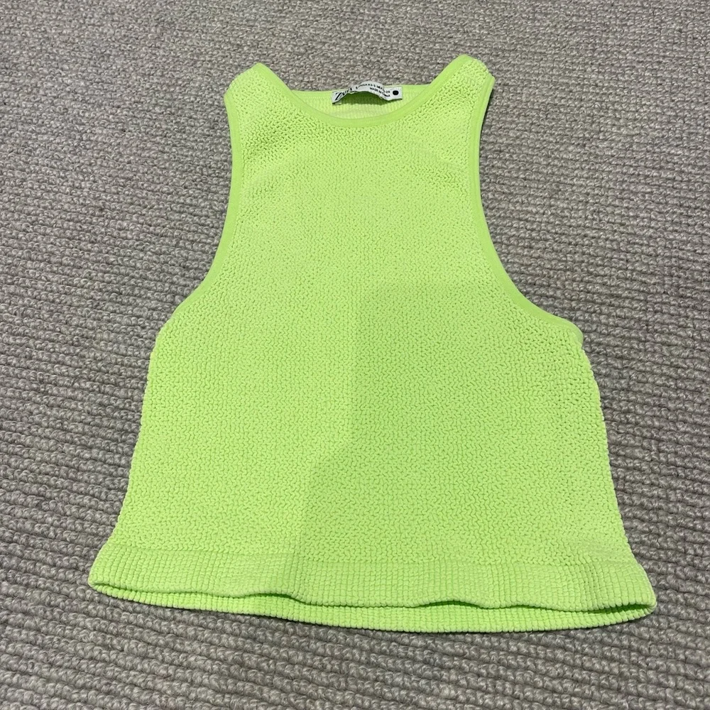 Zara Seamless Halter Top in Sea Green (XS/S) - Picture 4 of 8